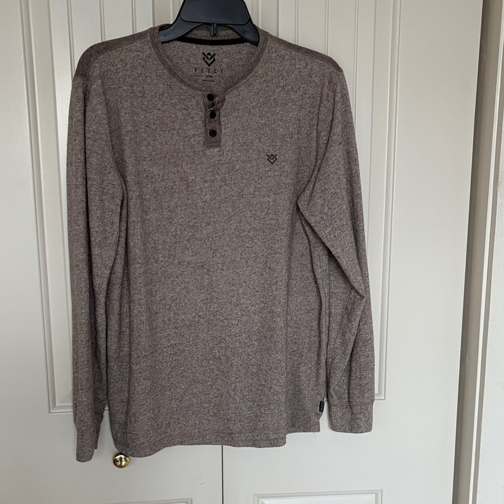 Men's Taupe Long Sleeve by Veece